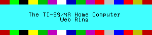 The TI-99/4A Web Ring